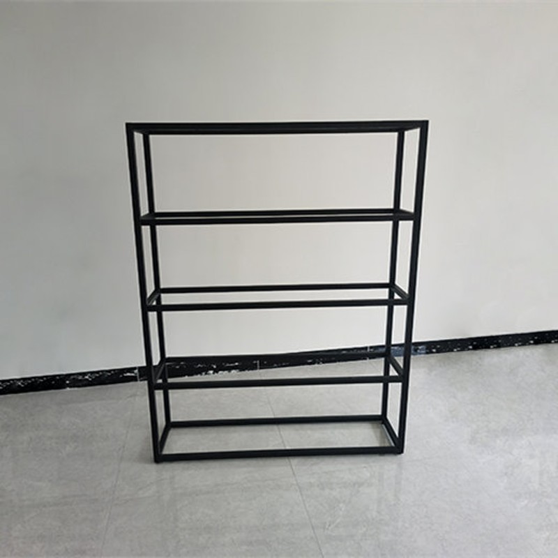 定做金属楼梯架家用现代简约铁艺钢架展示架立式书架衣架多层框架