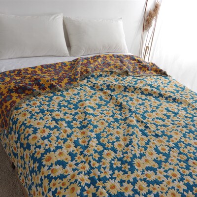 毛巾被毯子全棉纱布盖毯流苏边沙发休闲夏季单双人空调毯床盖