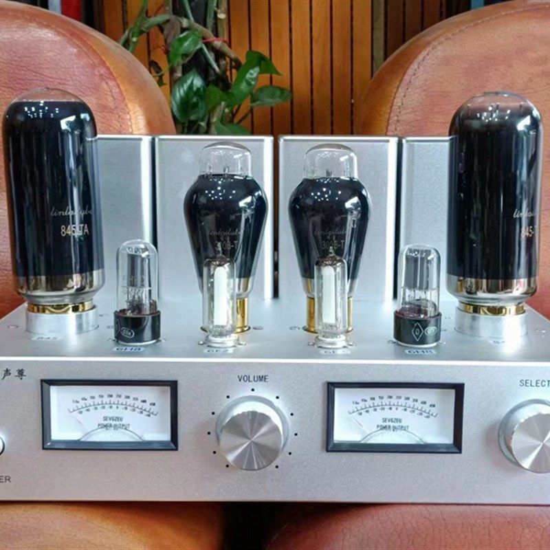 HiFi发烧级 双电源牛300vB牛推845银线胆机 电子管甲类单端功放