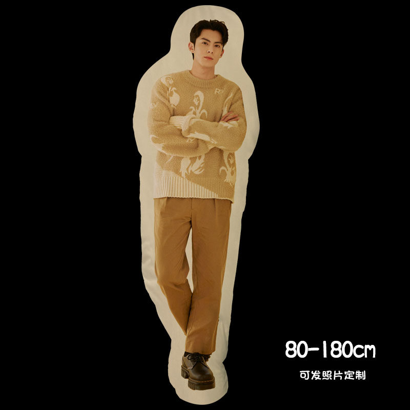 大人形王鹤棣抱枕印照片diy定制来图G订做真人男友夹腿床上大靠垫