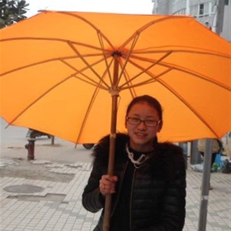 防古黄布伞 影视舞台道具老式竹制手工艺伞成人长柄特大号晴雨伞,居家日用,伞,淘宝优惠券,粉丝福利购,淘宝优惠卷