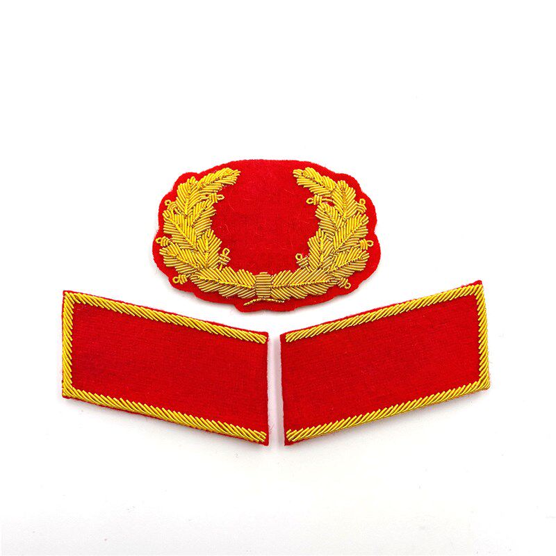55式布贴刺绣制服金销绣配饰徽章手工金属丝红色领针纪念品帽,居家布艺,布贴,淘宝优惠券,粉丝福利购,淘宝优惠卷