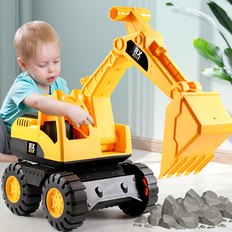 挖掘机工程车挖土机翻斗车搅拌车推土机男童儿童玩具车男孩3岁4岁,玩具/童车/益智/积木/模型,惯性/回力/滑行玩具,淘宝优惠券,粉丝福利购,淘宝优惠卷