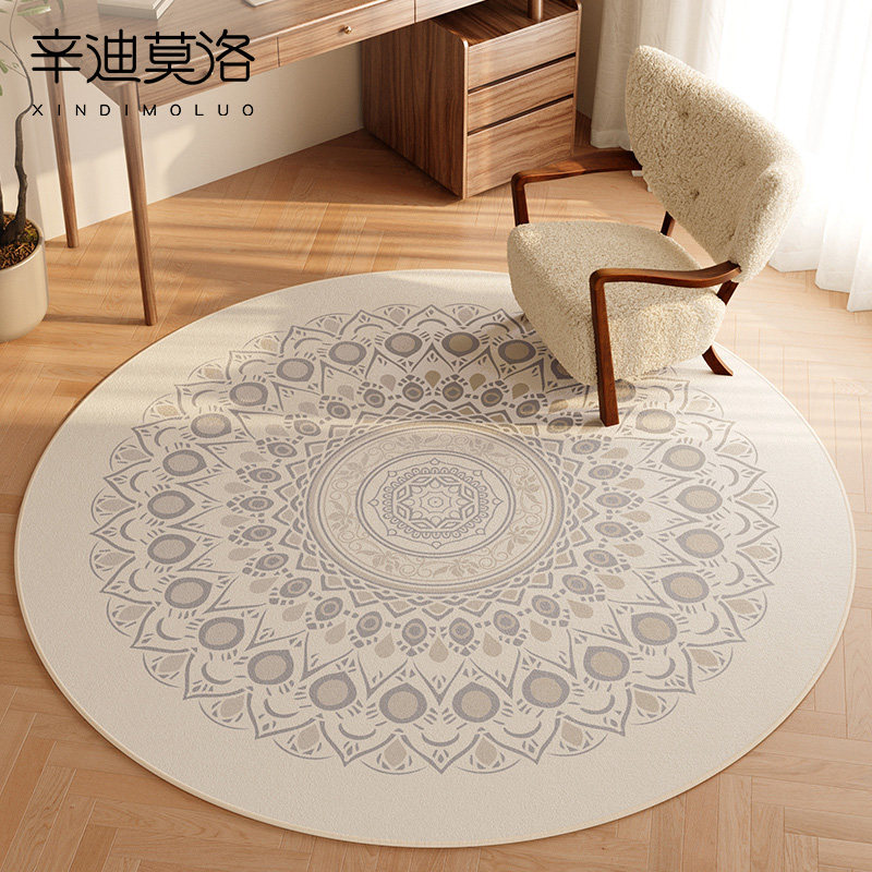 客厅圆形地毯沙发吊篮电脑椅地垫书房转椅卧室床边毯防滑隔音脚垫,居家布艺,转椅地垫,淘宝优惠券,粉丝福利购,淘宝优惠卷