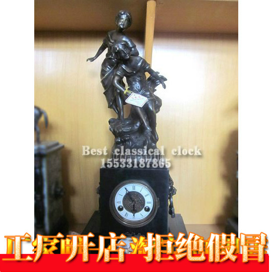 仿古做旧台钟老式上弦座钟欧式家居装饰钟表样板间机械座钟