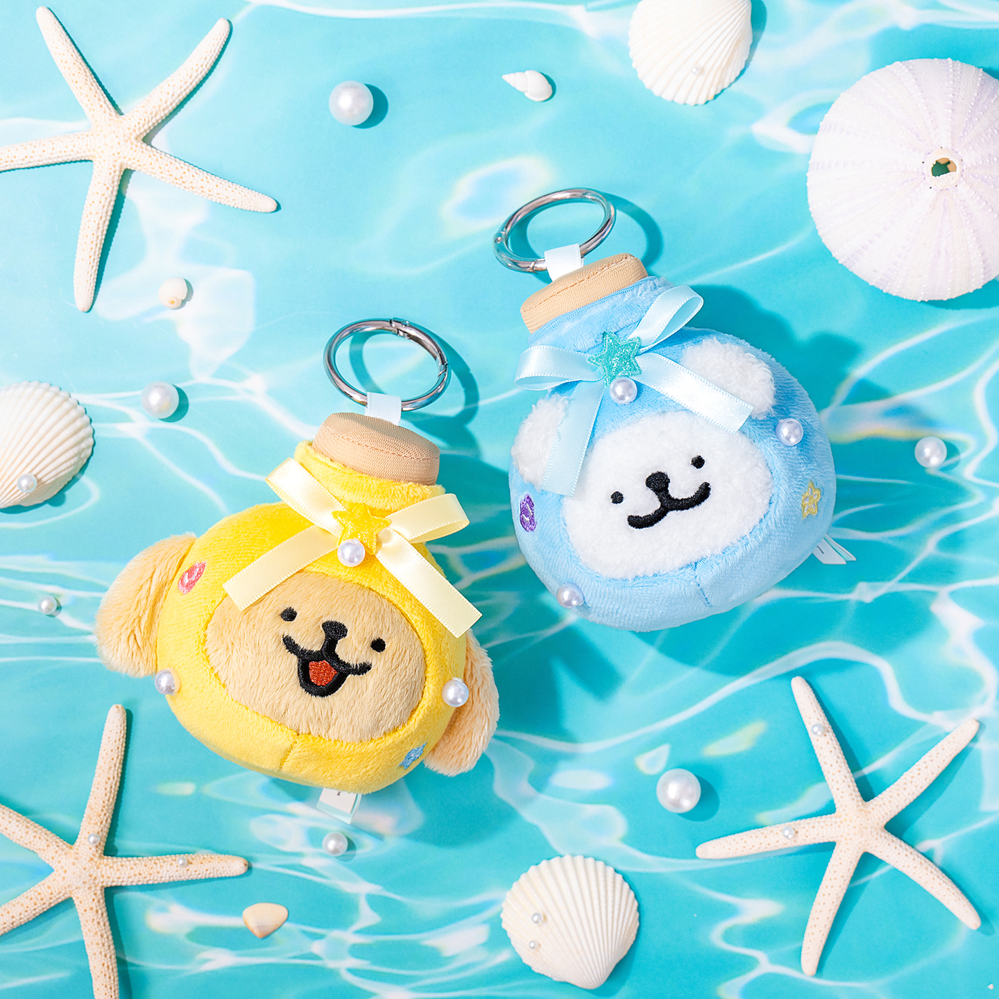 起重集 线条小狗许愿瓶挂件可爱毛绒玩偶开学季同学朋友生日礼物