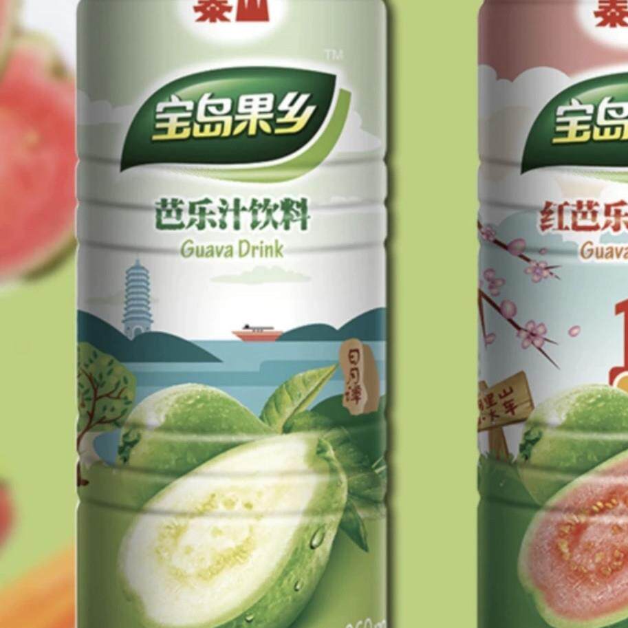 福建闽南莆田特产台湾泰山 红芭乐汁番石榴汁整箱960ml*6罐 大瓶
