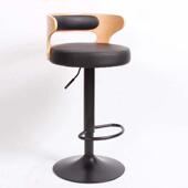 欧式 实木吧台椅酒吧椅升降旋转前台靠背椅子收银吧凳转椅高脚桌椅