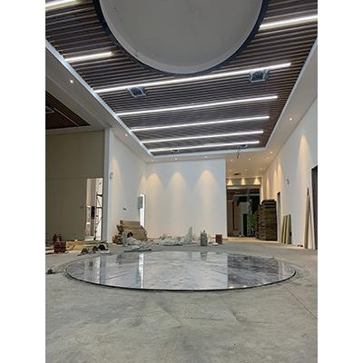 汽车旋转展示台新能源车展圆形婚庆演出大型升降舞台贴膜调头机械
