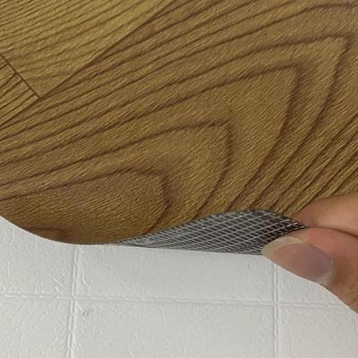 0.5mm黑网格底PVC地板革水泥地直接铺砖地贴纸耐磨防水塑料地胶垫