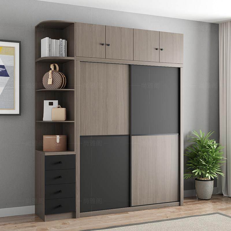 简约现代衣柜移门衣橱柜子家用卧室衣柜出租房用北欧推拉门大衣柜,住宅家具,自由组合衣柜,淘宝优惠券,粉丝福利购,淘宝优惠卷