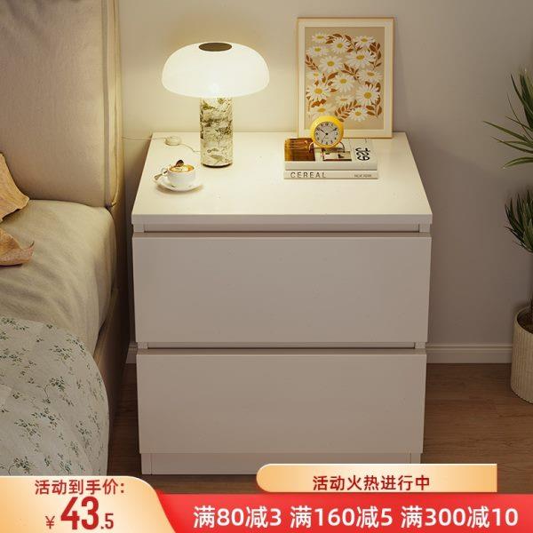 小型简易现代简约床头柜储物柜家用置物架收纳柜卧室床边