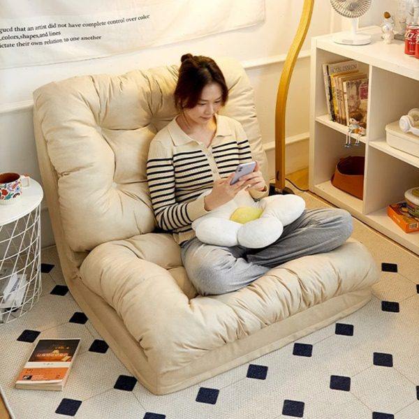 懒人沙发可躺可睡卧室小沙发榻榻米座椅阳台可折叠坐垫床上靠背椅,住宅家具,懒人沙发,淘宝优惠券,粉丝福利购,淘宝优惠卷