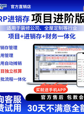 胜拓ERP软件E3项目版进销存管理财务软件费用财务管理业财一体化