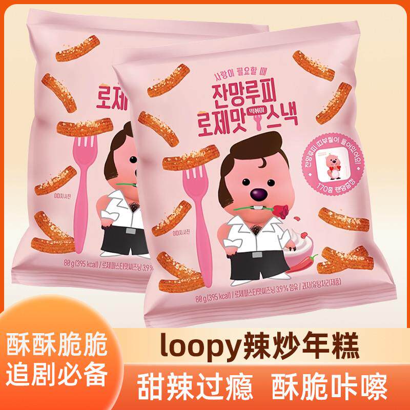 新货韩国进口辣炒年糕条lo