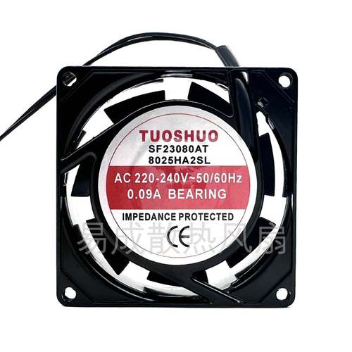 SF23080AT 8025HA2SL/BL 全新TUOSHUO 220V 0.09A机柜散热风扇8CM
