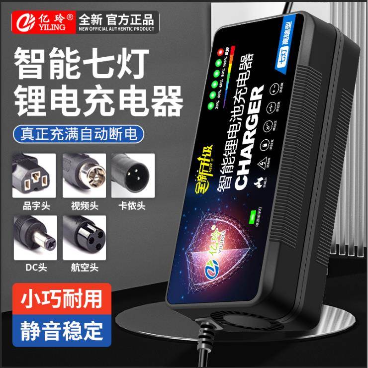 锂电池充电器48V60V72V适用星恒24V36V24A电瓶12V专用54.6V3A