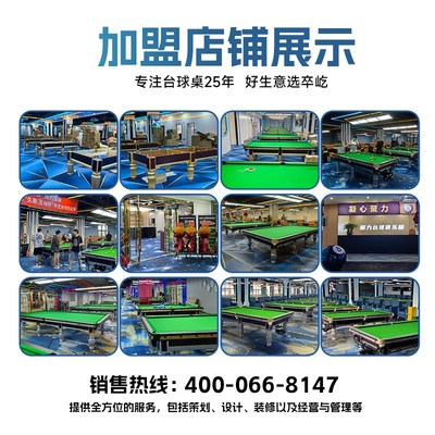卒屹台球桌标准型家用室内桌球台标准型成人商用球房中式黑八桌子