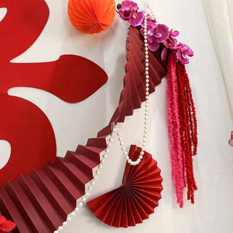 婚房布置套装结婚男方女方卧室婚房装饰套装新房间客厅装饰拉花