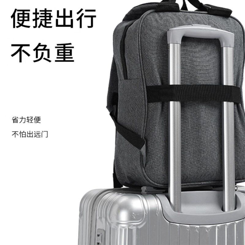 笔记本电b脑背包女16寸电脑包15.6寸双肩可挂行李箱带电脑夹
