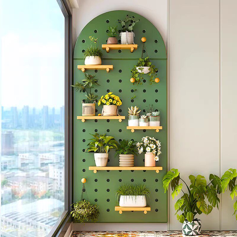 实木洞洞板壁挂花架墙上置物架入户玄关阳台墙壁花架客厅多肉托架,住宅家具,花架/花几,淘宝优惠券,粉丝福利购,淘宝优惠卷