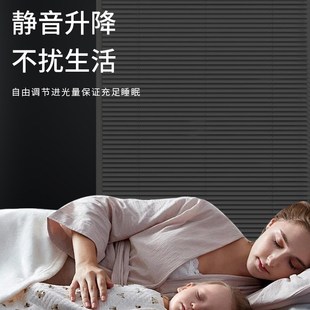 2024新款 办公室百叶窗帘卷帘卫生间遮光升降浴室免打孔安装 卷拉式