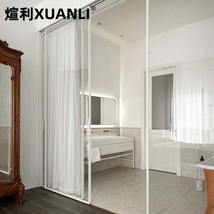 阳台厨房玻璃推拉门拉手把现代简约隔断门把手浴室玻璃门把手对装