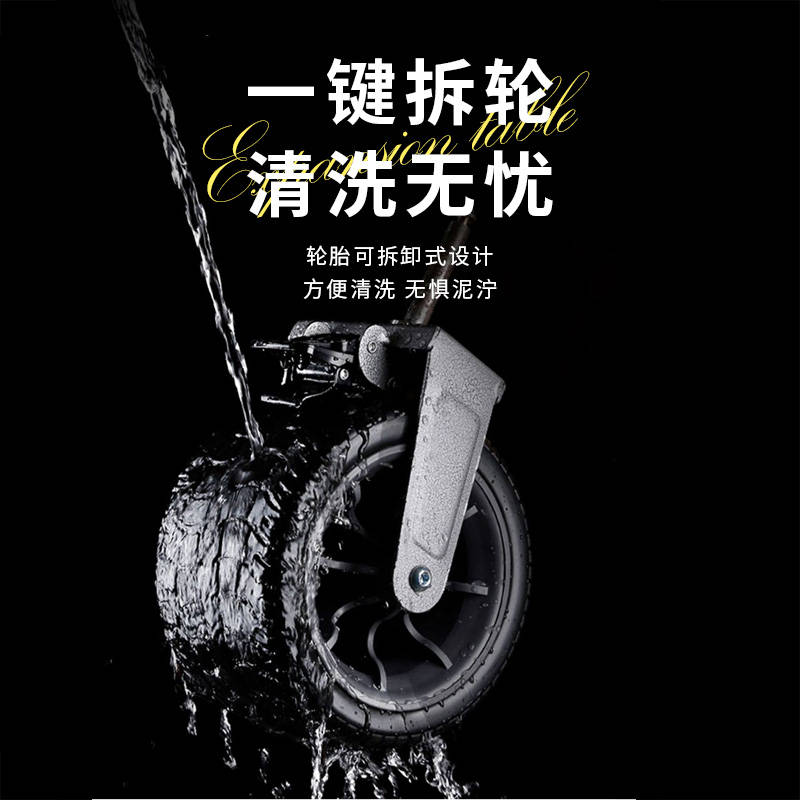 户外拉车露营车推车可折叠野餐手推车营地车小野营推车四轮越野轮