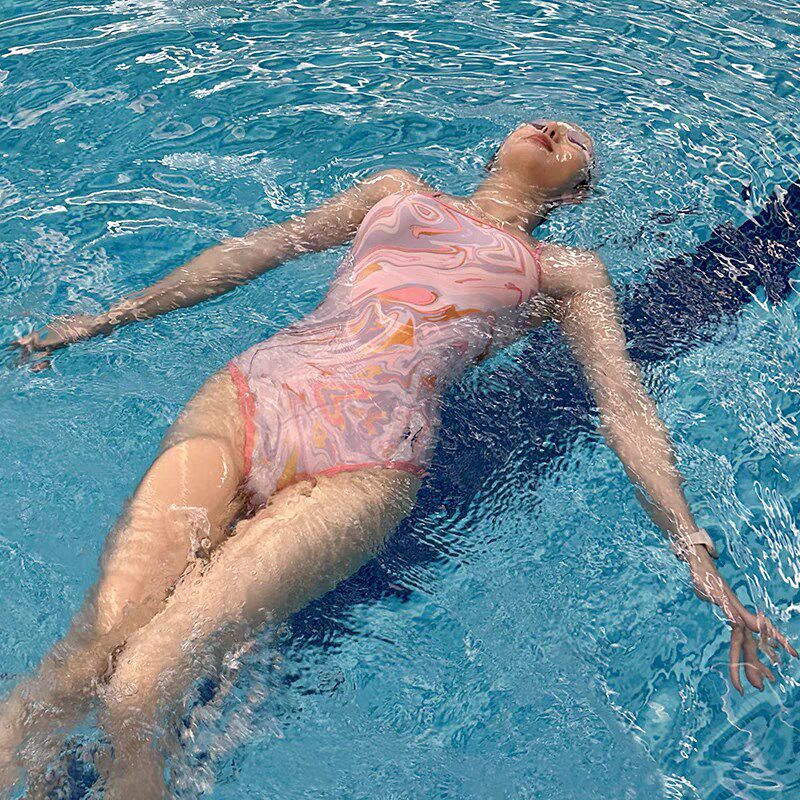 泳衣女款2024年新款爆款游泳馆专用初学者连体竞速专业训练游泳装