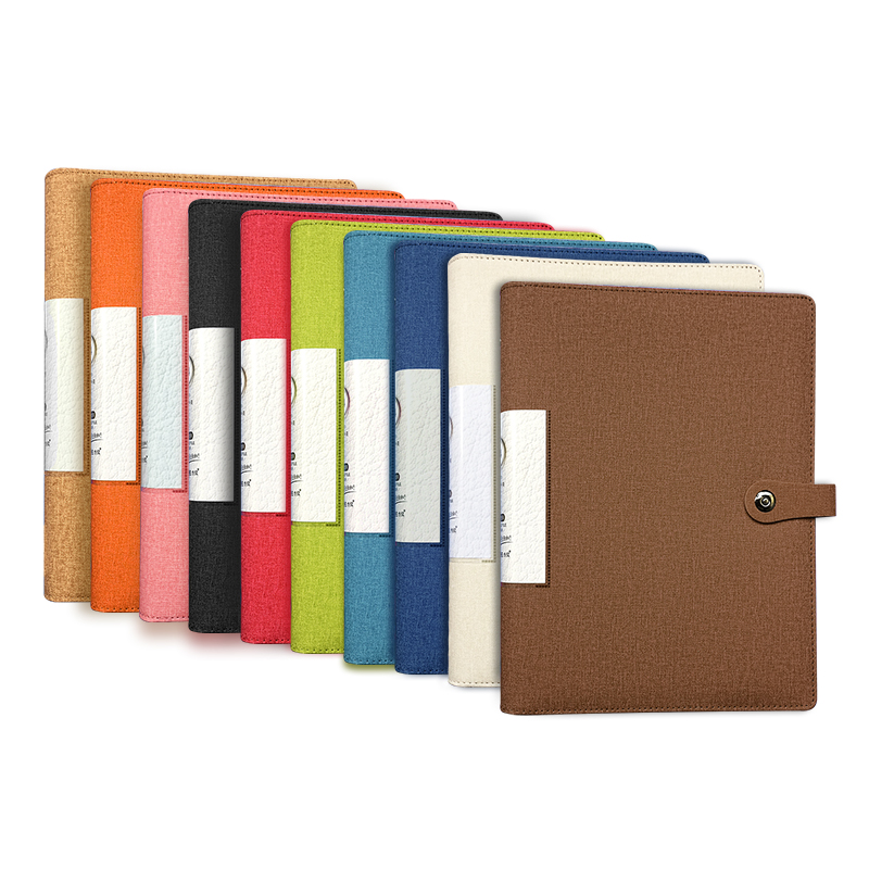 打孔活页夹a4文件夹资料册多层插页D皮面文件册办公档案夹定制log