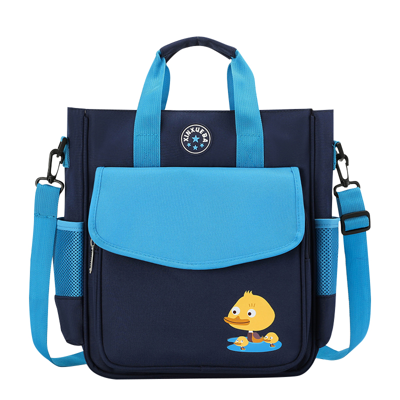 小学生帆布补习袋手提拎书袋防水美术袋儿童加大加厚补课包作业袋