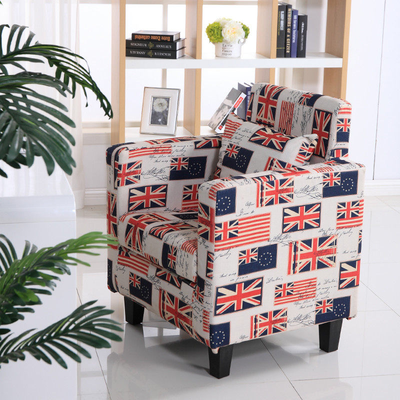 网咖单人布皮艺沙发高背电脑椅小户型酒店咖啡R厅围椅网吧成人沙