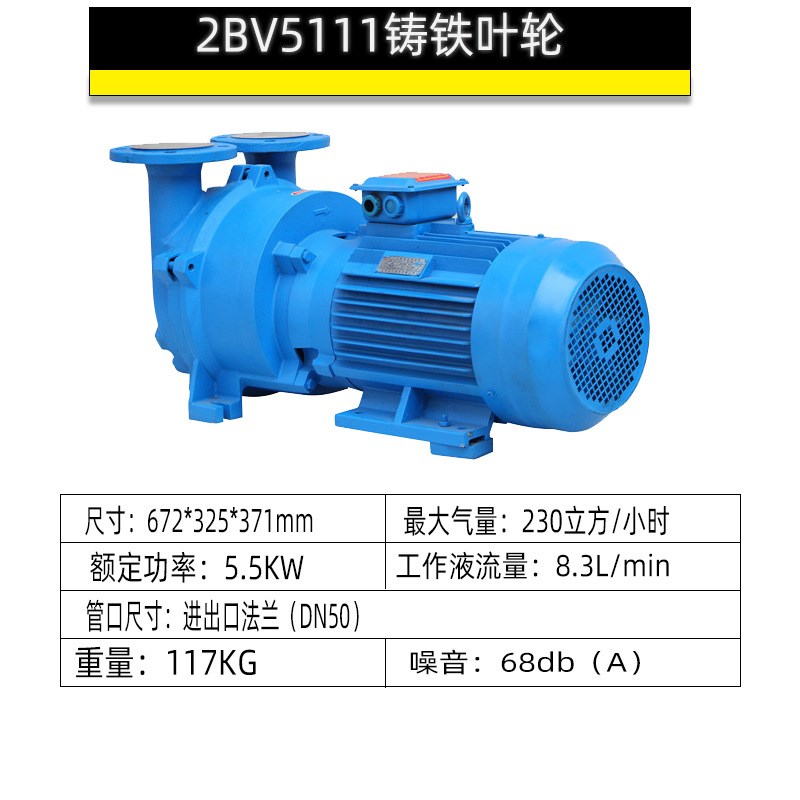 2BV系列液环式真空泵及压缩机 微型真空泵小型抽气压缩机2BV5111