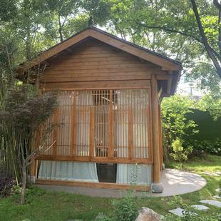 宋式 户外茶室和风木房子 青瓦小木屋民宿仿古别墅中式 庭院凉亭日式