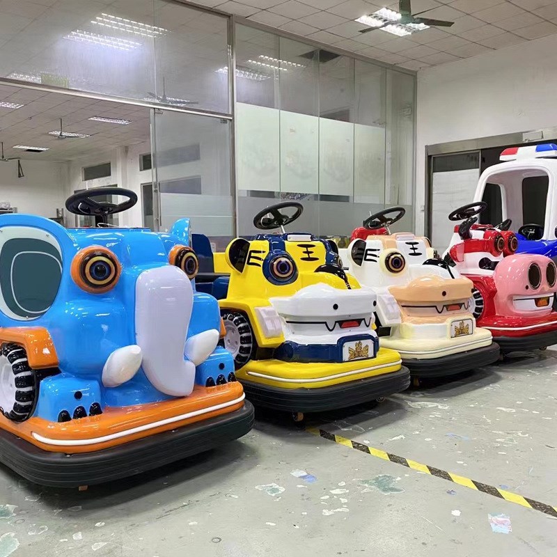 户外乐园广场摆摊电动车儿童亲子娱乐动物广场车碰碰车游乐设备