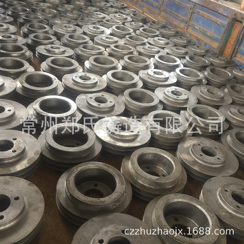 常州铸造厂提供皮带轮铸铁双平皮带盘机械传动件非标加工销售