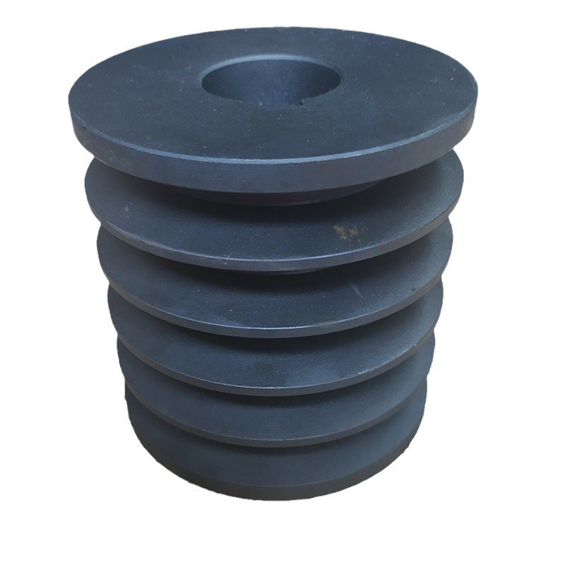 普通皮带轮B型5槽 铸铁锥套电机皮带轮电机风机轴动轮涨紧轮