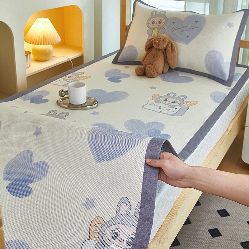 2025新款冰藤凉席学生宿舍单人夏季冰丝席床单款可机洗空调软席子