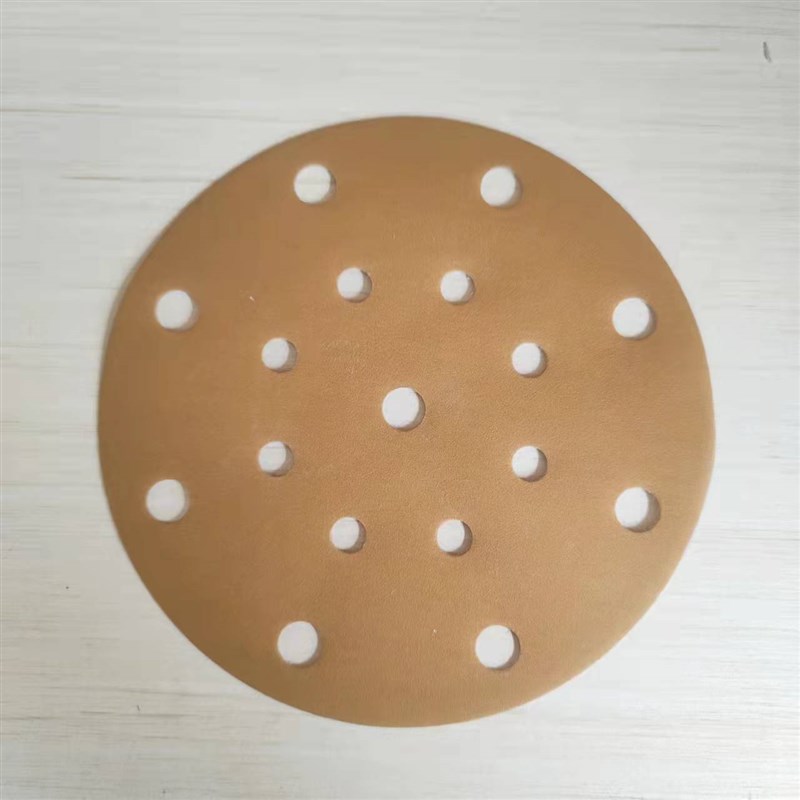 磨灰机打磨植绒砂纸圆盘6寸17孔干磨砂片砂磨片腻子汽车抛光打磨