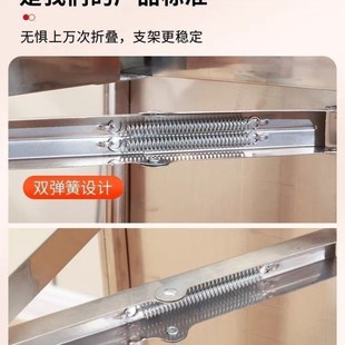 不锈钢折叠圆桌烧烤大排挡桌农村吃饭桌餐桌商用餐饮店桌子外摆用