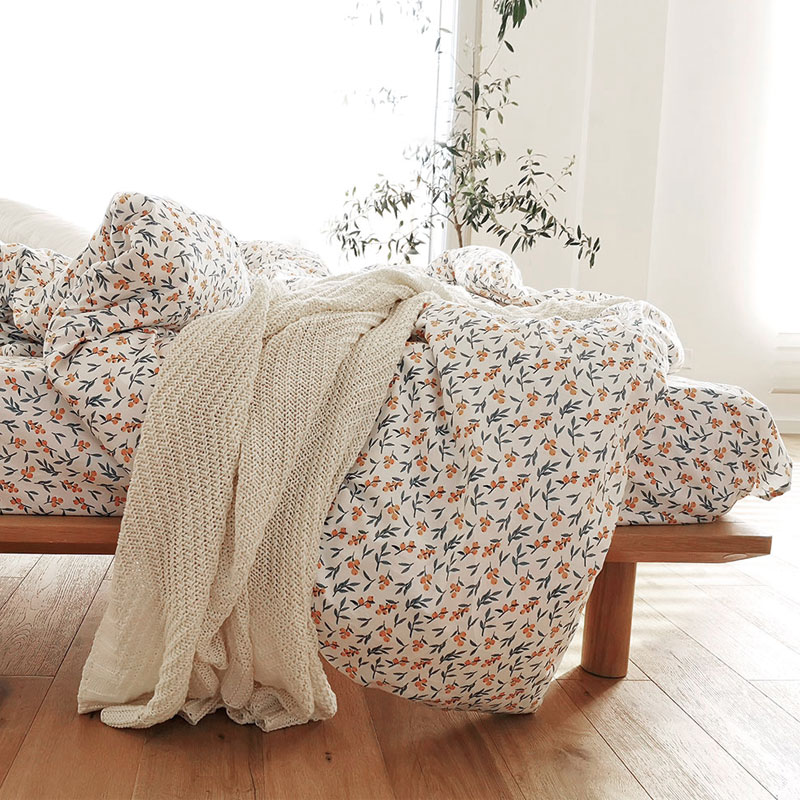 1.2m床三件套 全棉双人四件套1.5米1.8 2m秋冬床单被套枕套