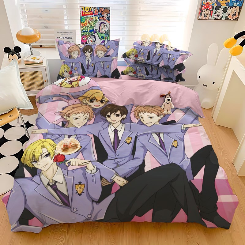 樱兰高校男公关部全棉床上用品学生宿舍四件套被套床单三件套