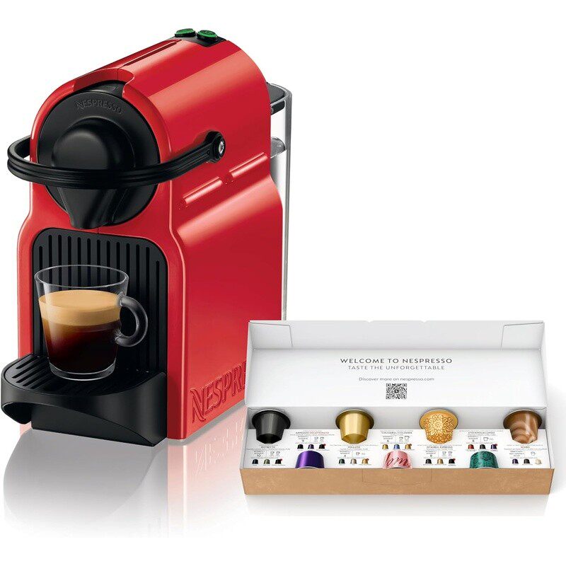 日版Nespresso奈斯派索胶囊咖啡机小巧19bar高压意式浓缩红色家用