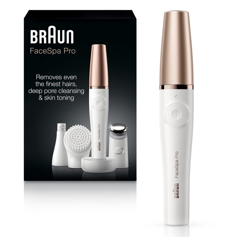 美版Braun博朗FaceSpa Pro女士面部脱毛仪三合一清洁护肤拔毛器