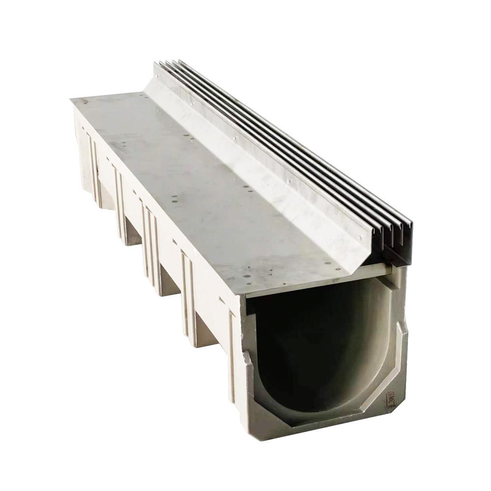 成品线性排水沟市政公园小区厨房排水沟U型槽树脂排水沟户外庭院