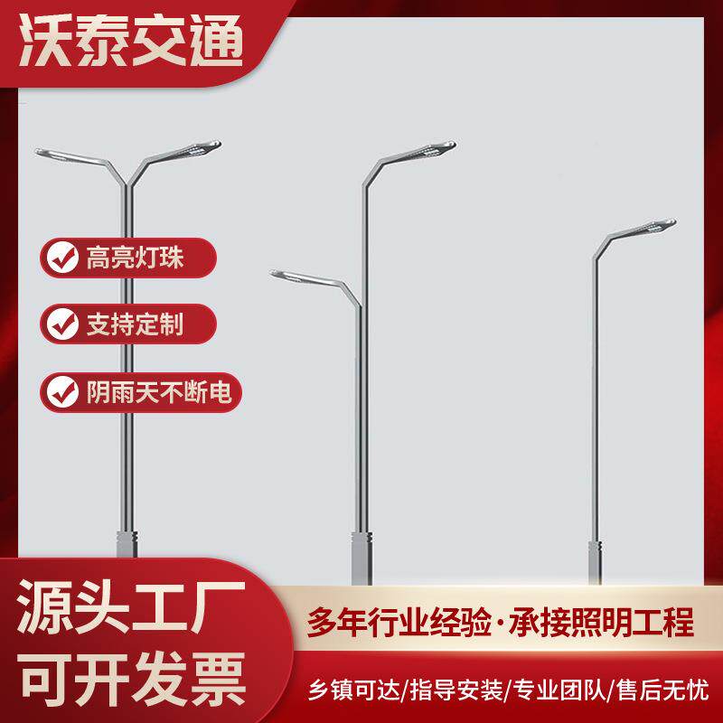 户外LED双臂单臂市电路灯681012米市政工程道路照明灯市电路灯