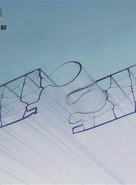 PC插接式阳光板 幕墙隔断 40mm加厚七层米字格阳光板 采光隔音用