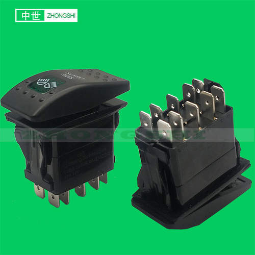 改装开关 10P两档车灯野营灯camp light 12V/24V通用汽车房车开关