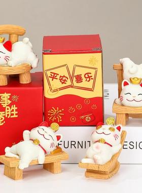 可爱家居装饰摆件伴手礼开业卡通树脂公仔桌面品小摆设