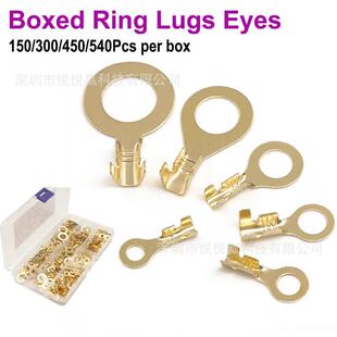 150/300/450/540PCS 环形端子 M3 M4 M5 M6 M8 M10接线片连接器